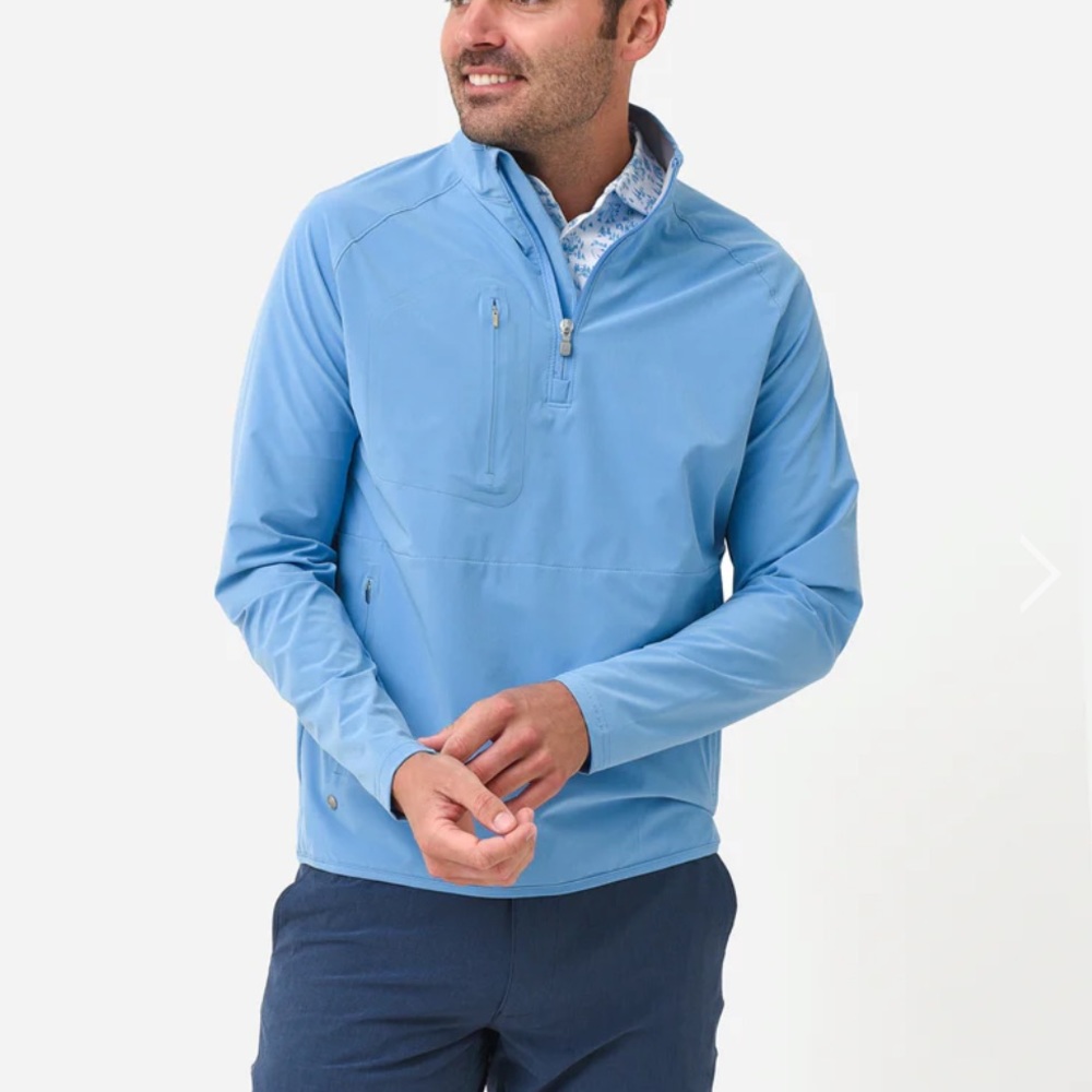 Peter Millar Crown Crafted Men's Flex Adapt Half-Zip - NWT, size large